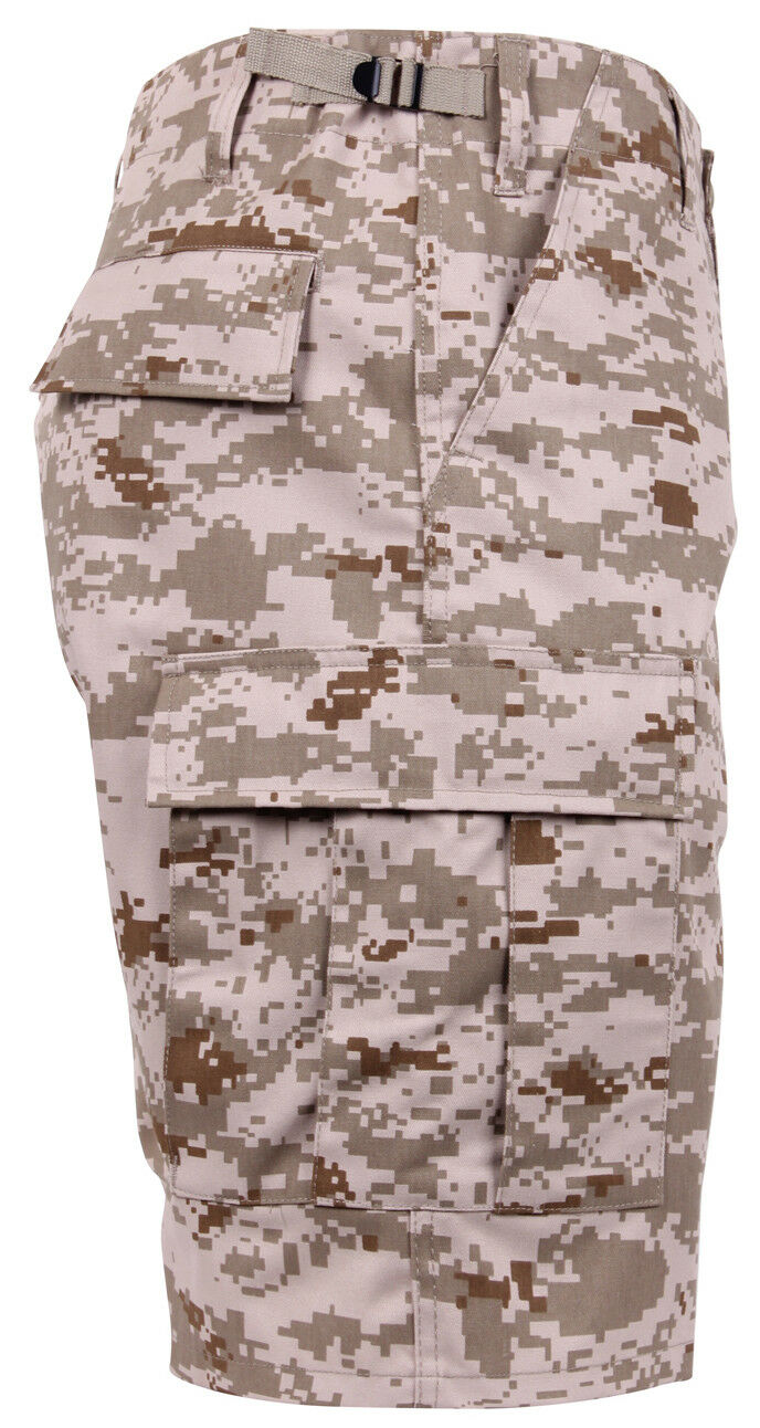 military style bdu shorts desert digital camo rothco 65416