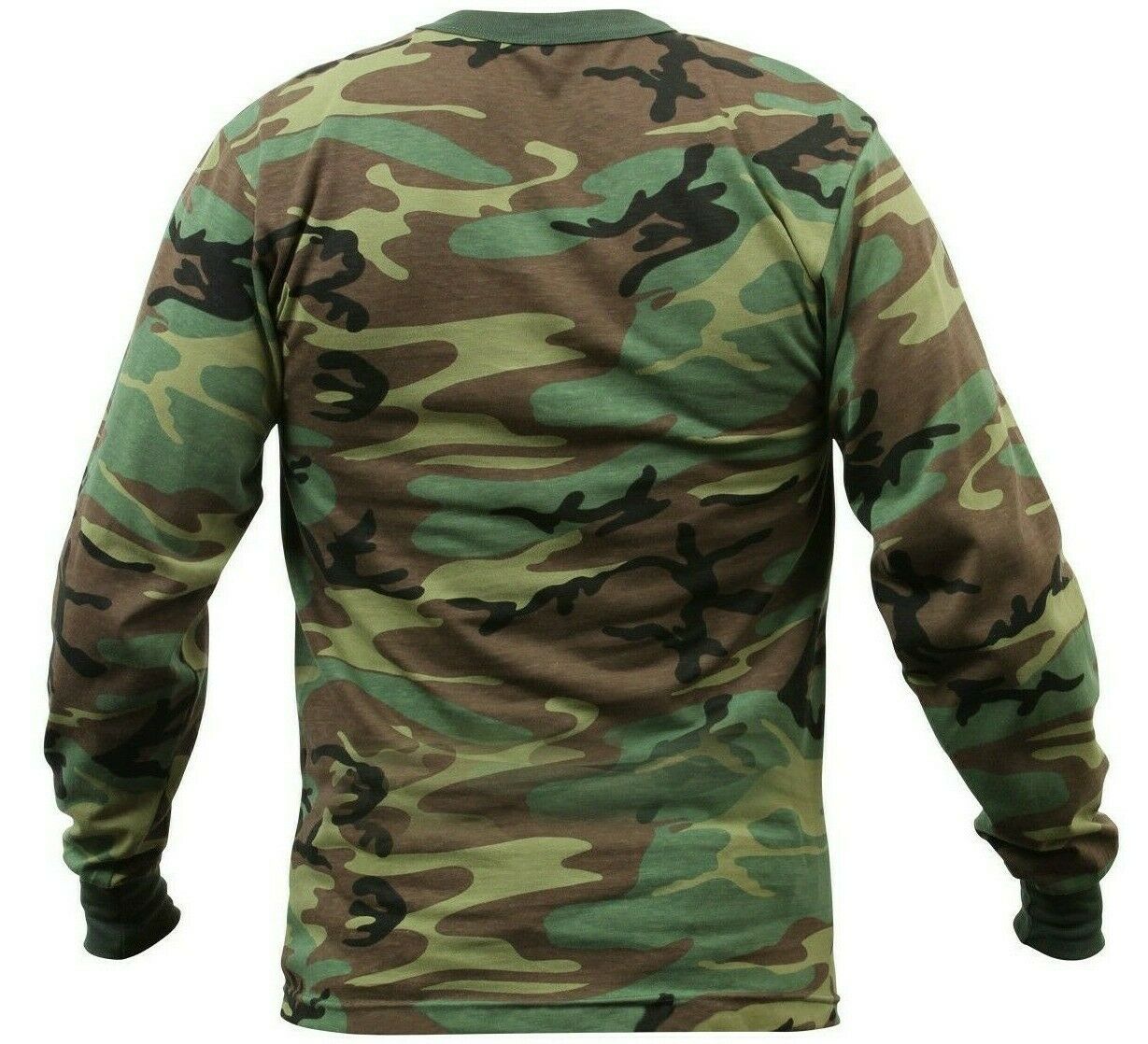 Rothco Long Sleeve Camo T-shirt - Woodland Camo
