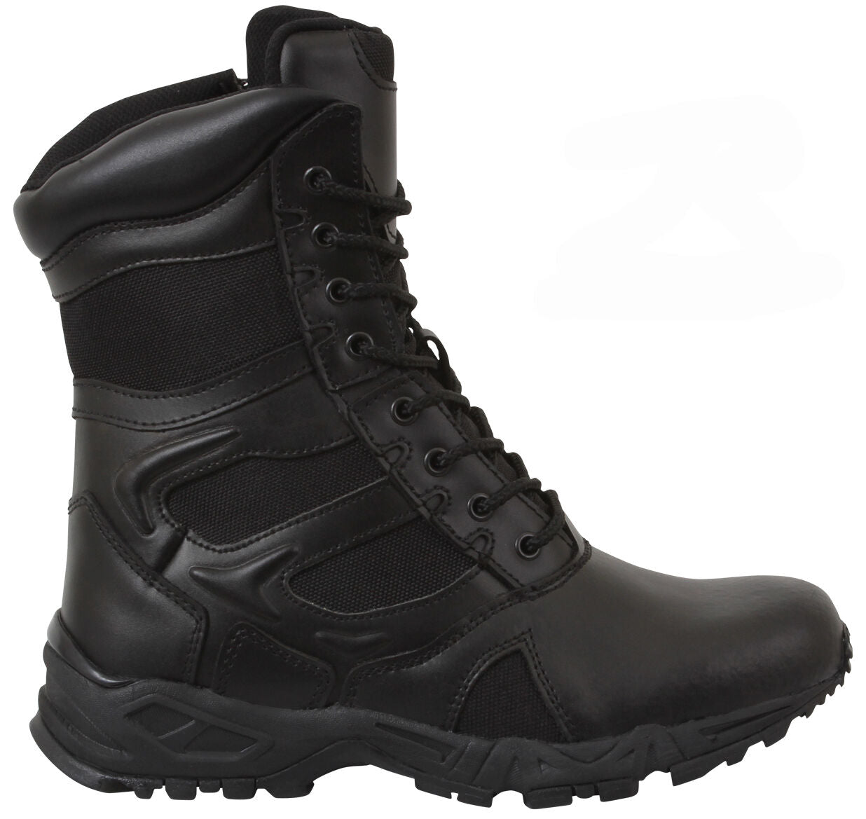 Rothco Forced Entry Deployment Boot With Side Zipper - 8 Inch Black
