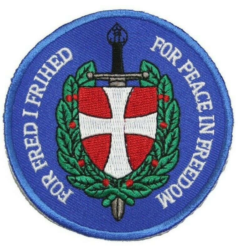 patch danish army denmark military for peace in freedom