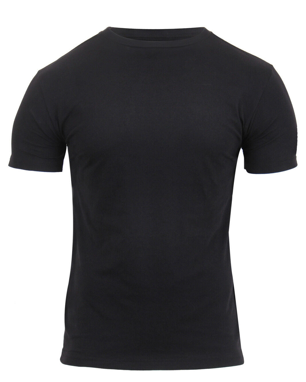 Rothco Athletic Fit Solid Color Military T-Shirt - Black