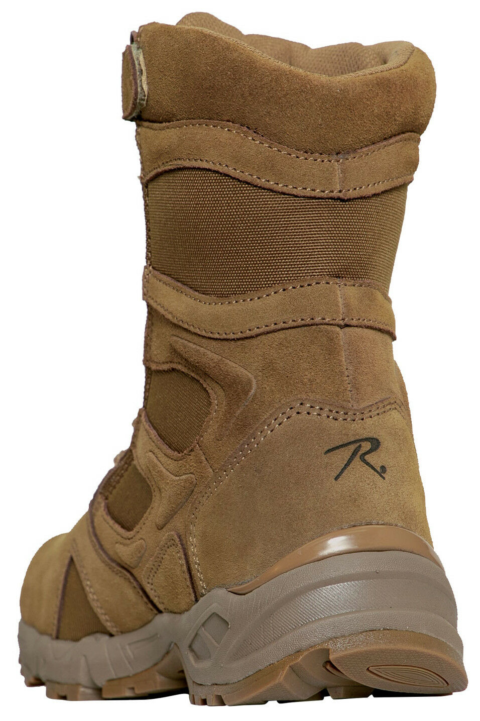 Rothco Forced Entry Deployment Boots With Side Zipper - 8 Inch - Coyote Brown AR-671