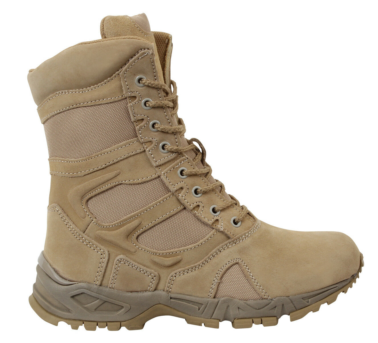 Rothco Forced Entry Deployment Boots With Side Zipper - 8 Inch