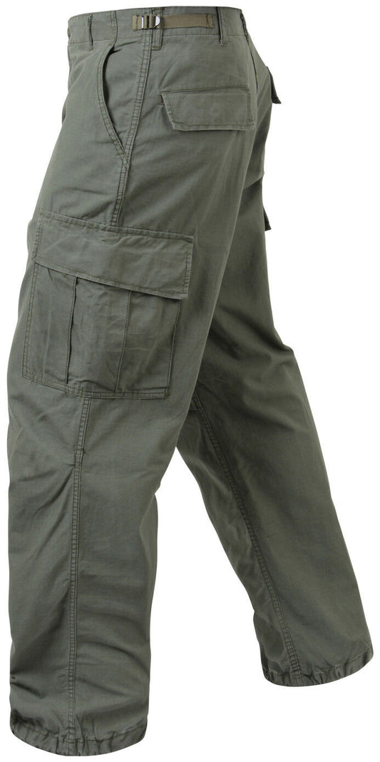 Rothco Vintage Vietnam Rip-Stop Fatigue Pants - Olive Drab Green