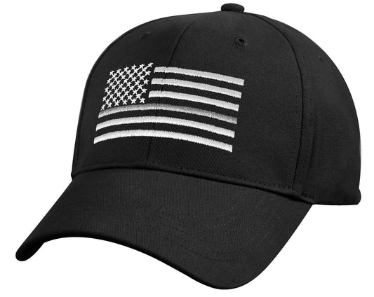 Rothco Thin Silver Line Flag Low Pro Cap