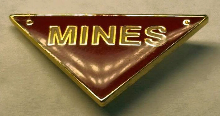 military pin mines triangle eod