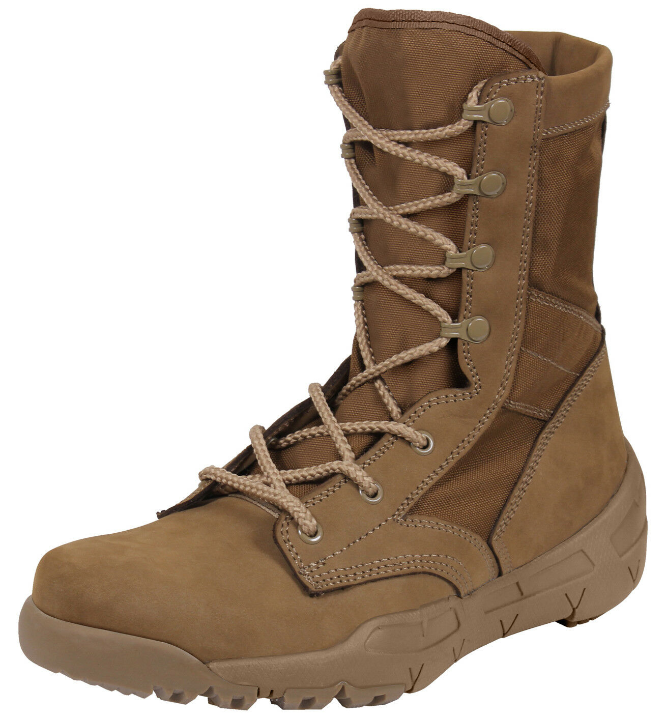 Rothco Waterproof V-Max Lightweight Tactical Boots - AR 670-1 Coyote Brown - 8.5 Inch