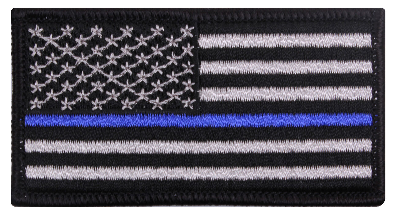 tactical patch usa us flag blue line police law enforcement rothco 1709