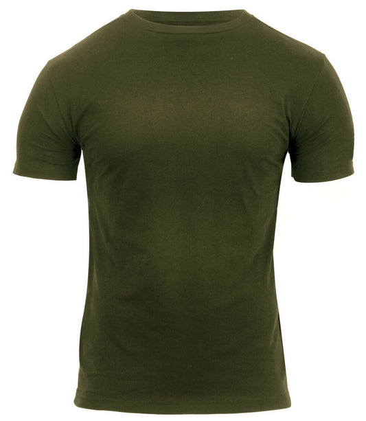 Rothco Athletic Fit Solid Color Military T-Shirt - Olive Drab