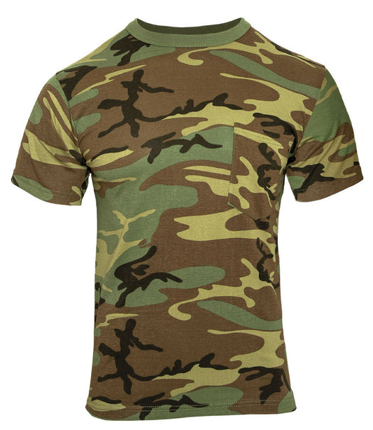 Rothco Woodland Camo T-Shirt With Pocket