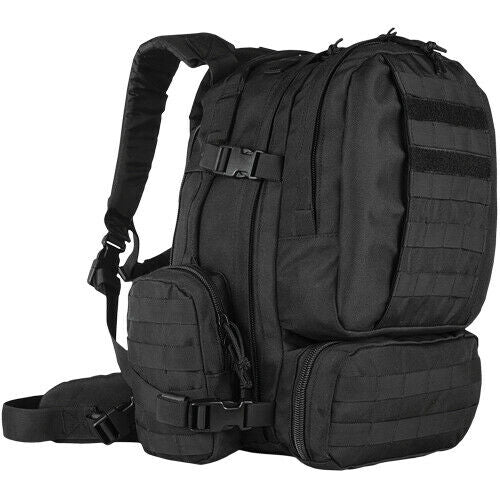 Large Tactical Backpack 2 Day Combat Pack Travel Hiking Back Pack Black