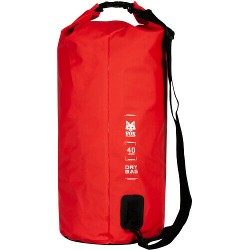 Red Waterproof Dry Bag 40 Liters Roll Top With Webbing Waterproof Seams Fox