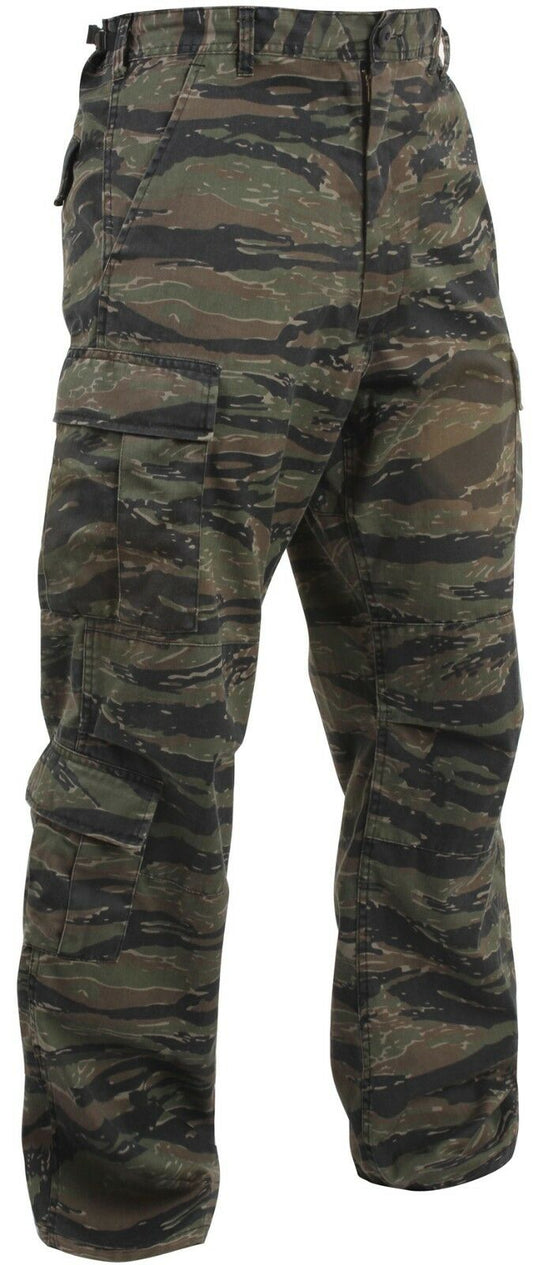 Rothco Vintage Camo Paratrooper Fatigue Pants - Tiger Stripe Camo