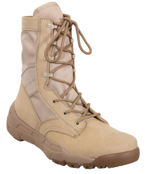 Rothco V-Max Lightweight Tactical Boot - 8 Inch Desert Sand