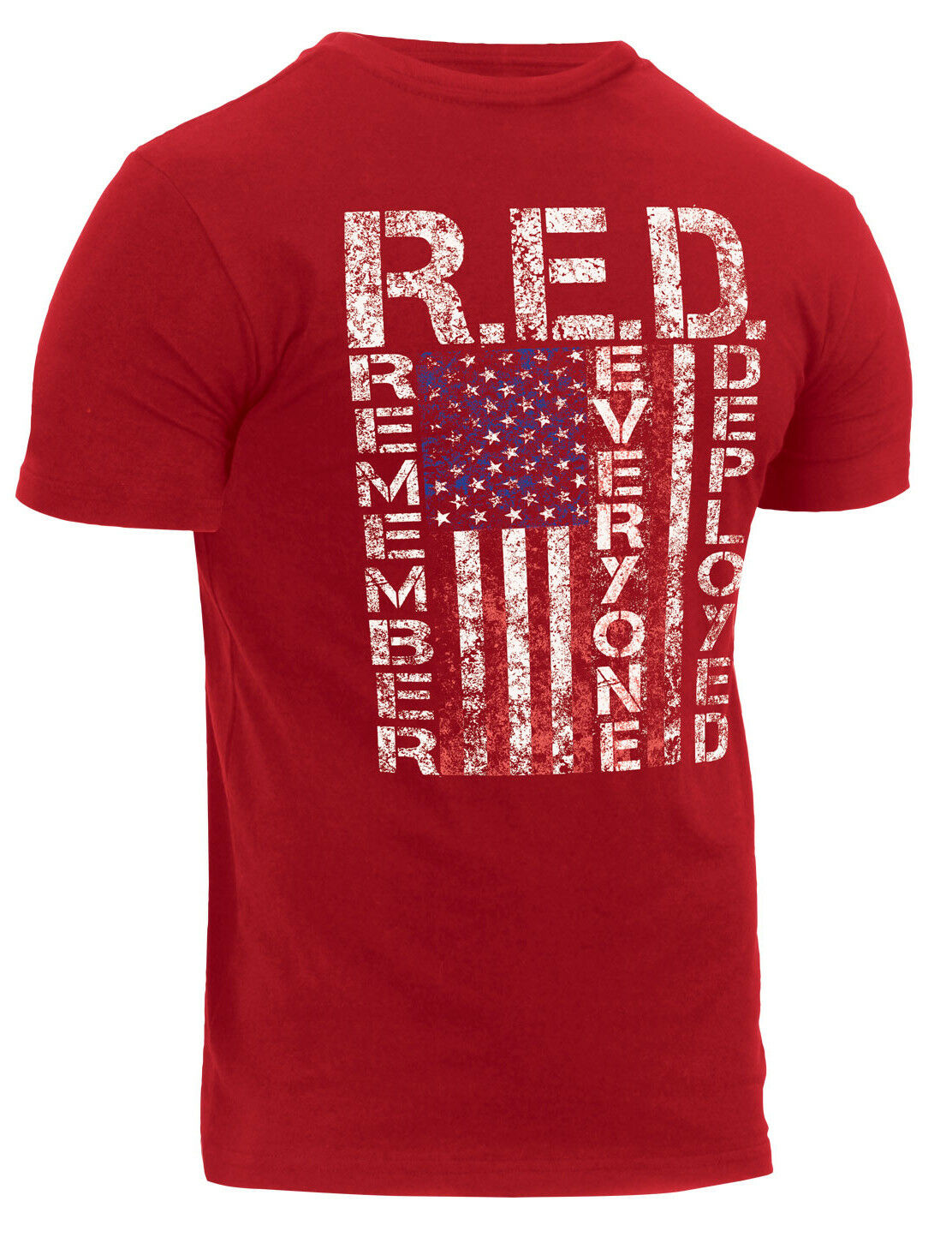 Rothco Athletic Fit R.E.D. (Remember Everyone Deployed) T-Shirt - Red