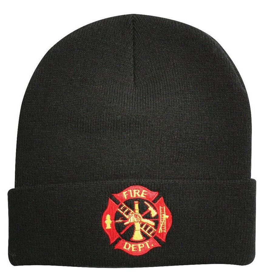 watch cap winter hat fire dept department logo embroidery rothco 5356