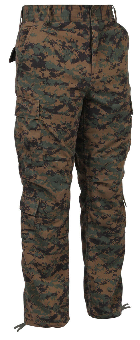 Woodland Digital Camouflage Military BDU Cargo Bottom Fatigue Trouser Camo  Pants
