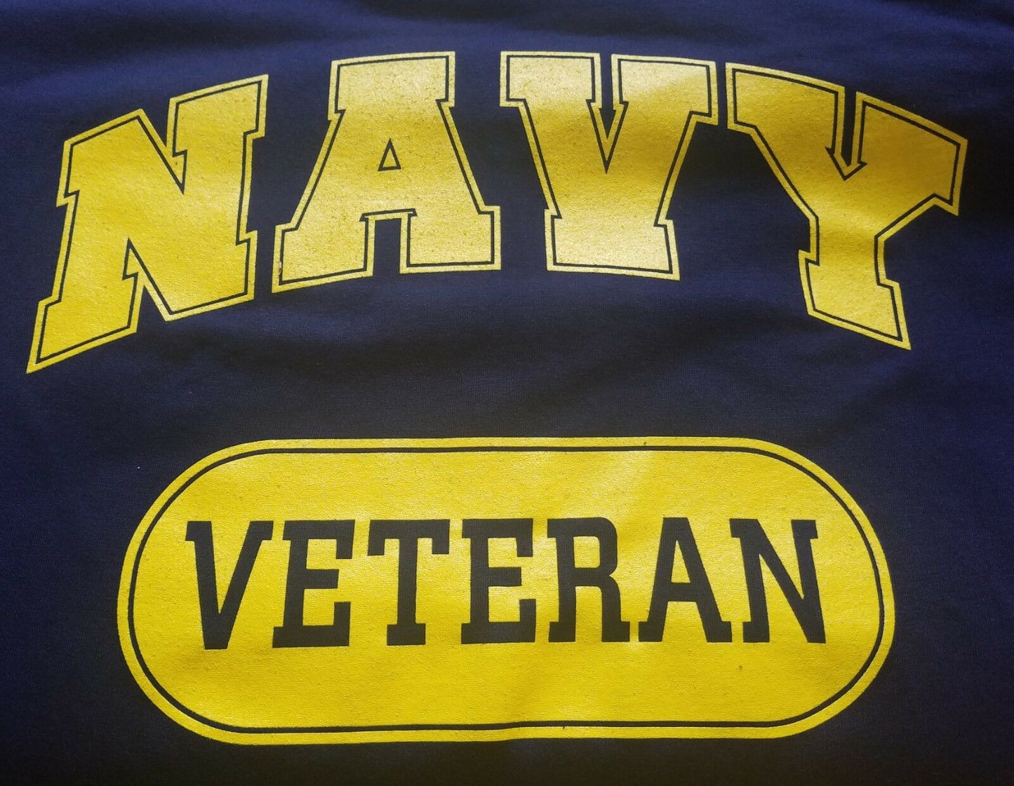 Military USN US Navy Veteran T-shirt Performance PT Work Out Fitness Shirt Blue