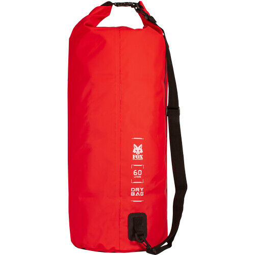 Red Waterproof Dry Bag 60 Liters Roll Top With Webbing Waterproof Seams Fox