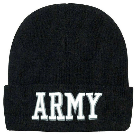 watch cap winter hat us army embroidery rothco 5445