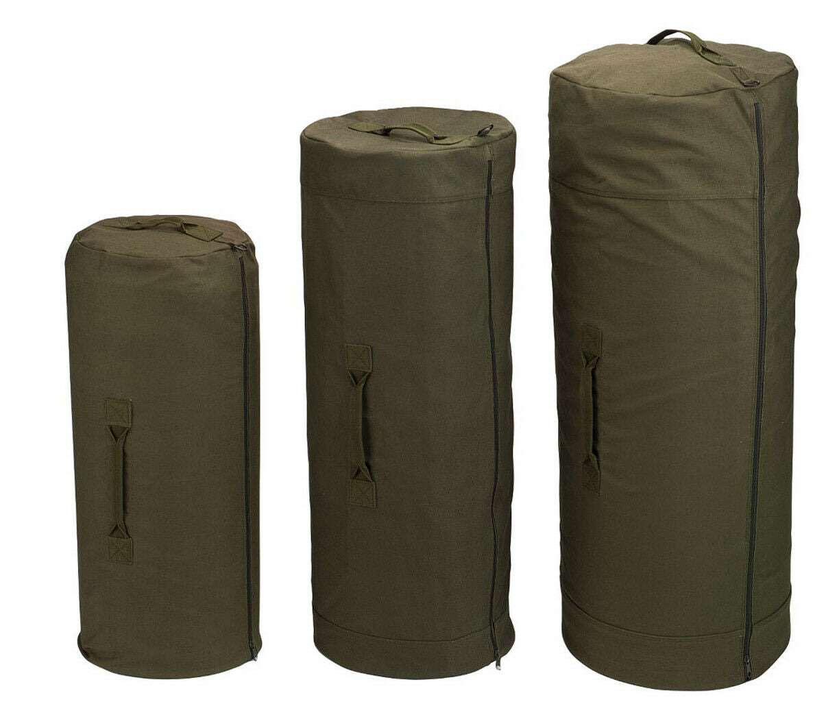 Rothco Canvas Duffle Bag With Side Zipper