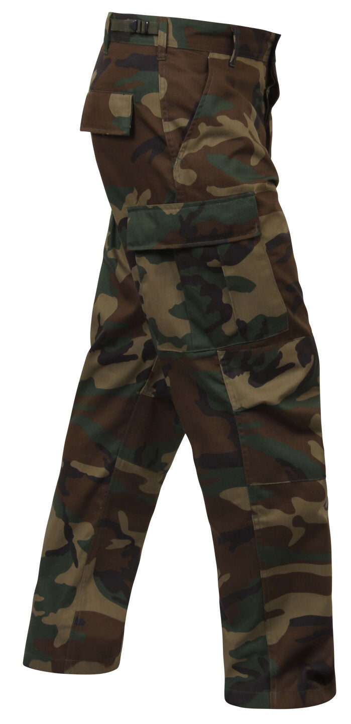 Rothco Relaxed Fit Zipper Fly BDU Pants - Woodland Camo