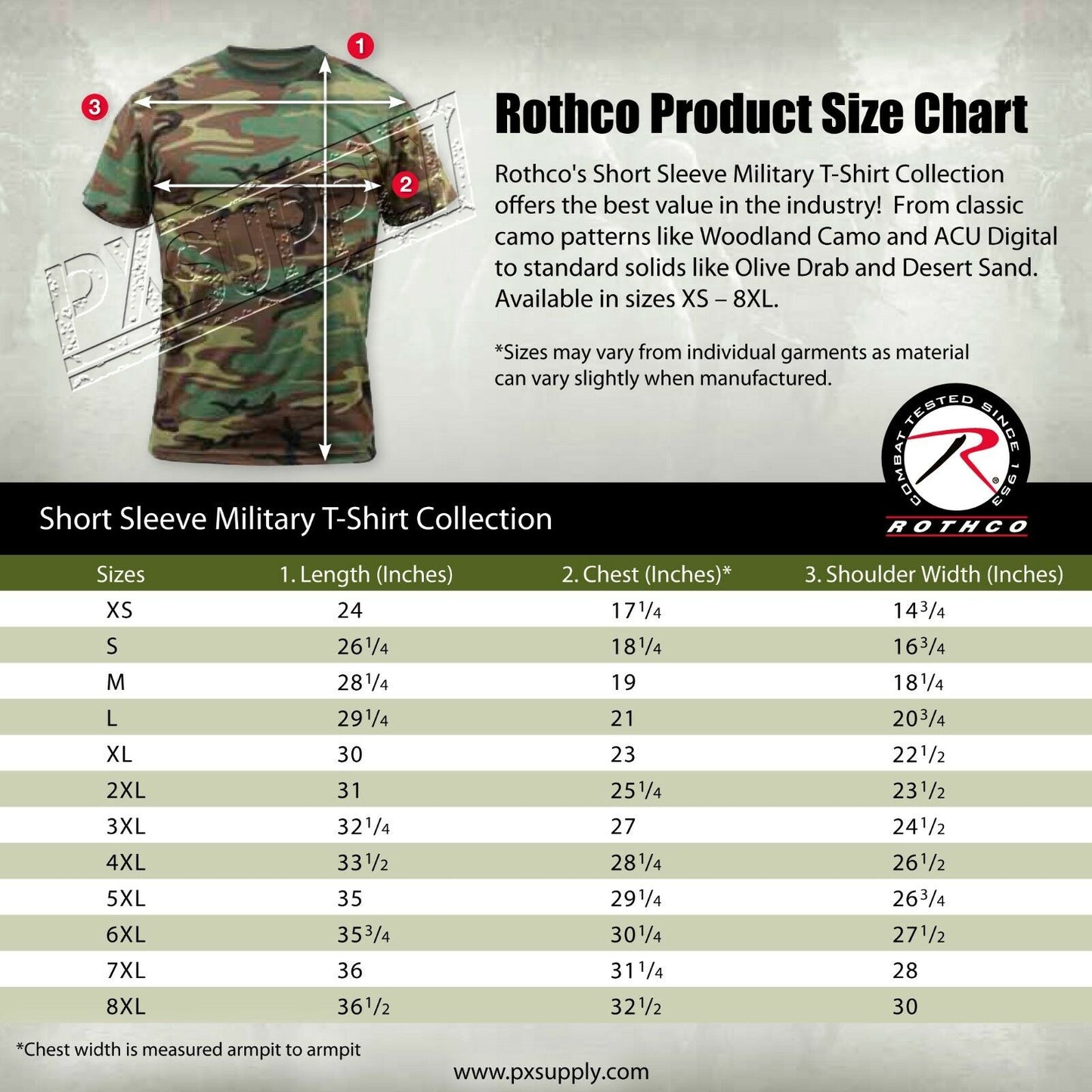 Rothco Camo T-shirt - Woodland Camo