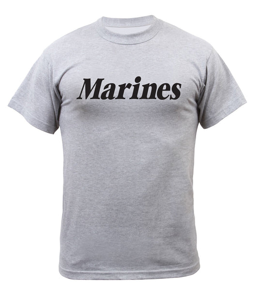 Rothco Grey Physical Training T-Shirt  Air Force Navy Marines