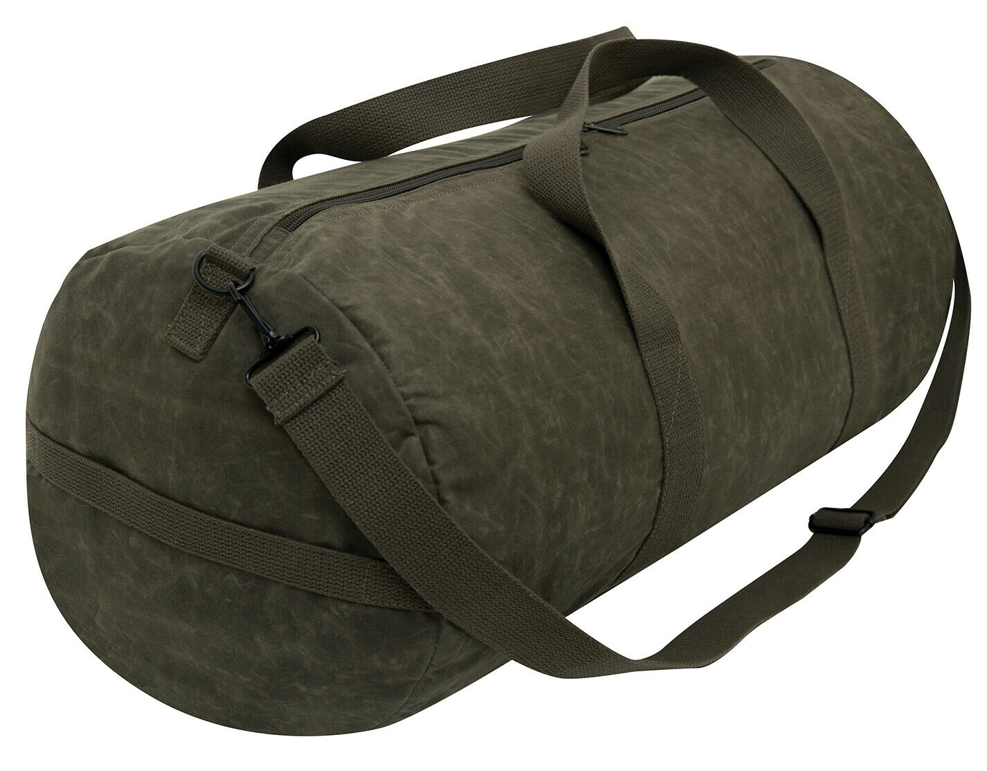 Rothco Waxed Canvas Shoulder Duffle Bag - 24 Inch Olive Drab
