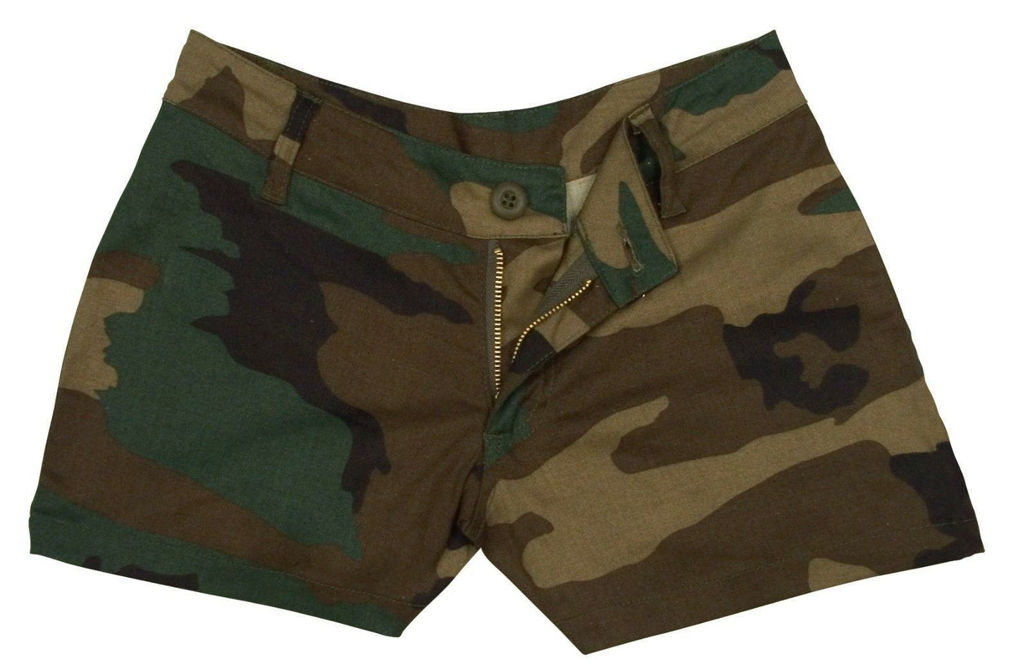 Womens Camo Shorts Very Short Length Woodland Camouflage Hot Summer Shorts 3376