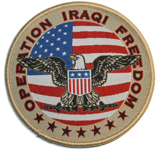 military patch oif iraq operation iraqi freedom us eagle flag genuine