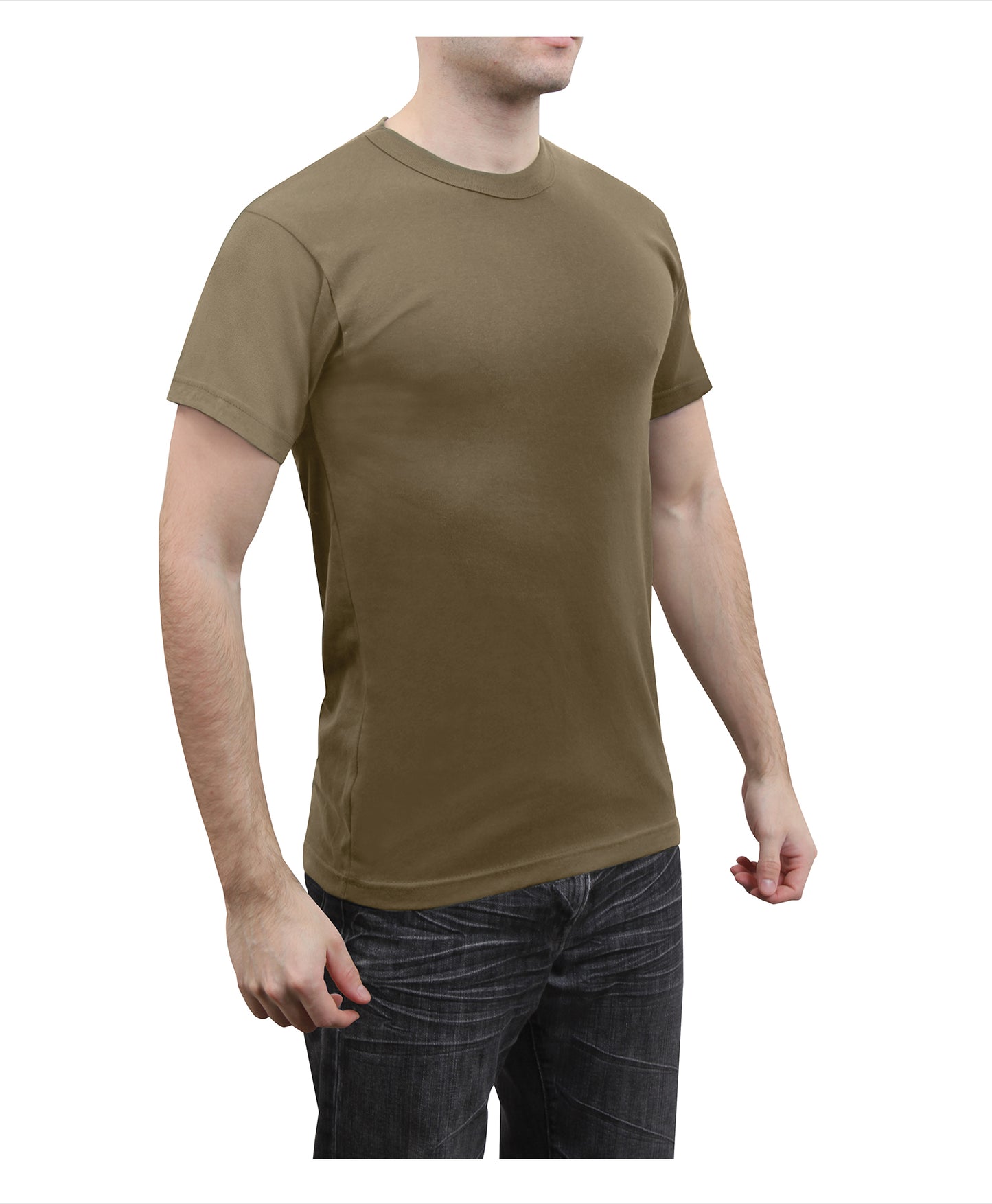 Rothco Solid Color Cotton Polyester Blend Military T-Shirt