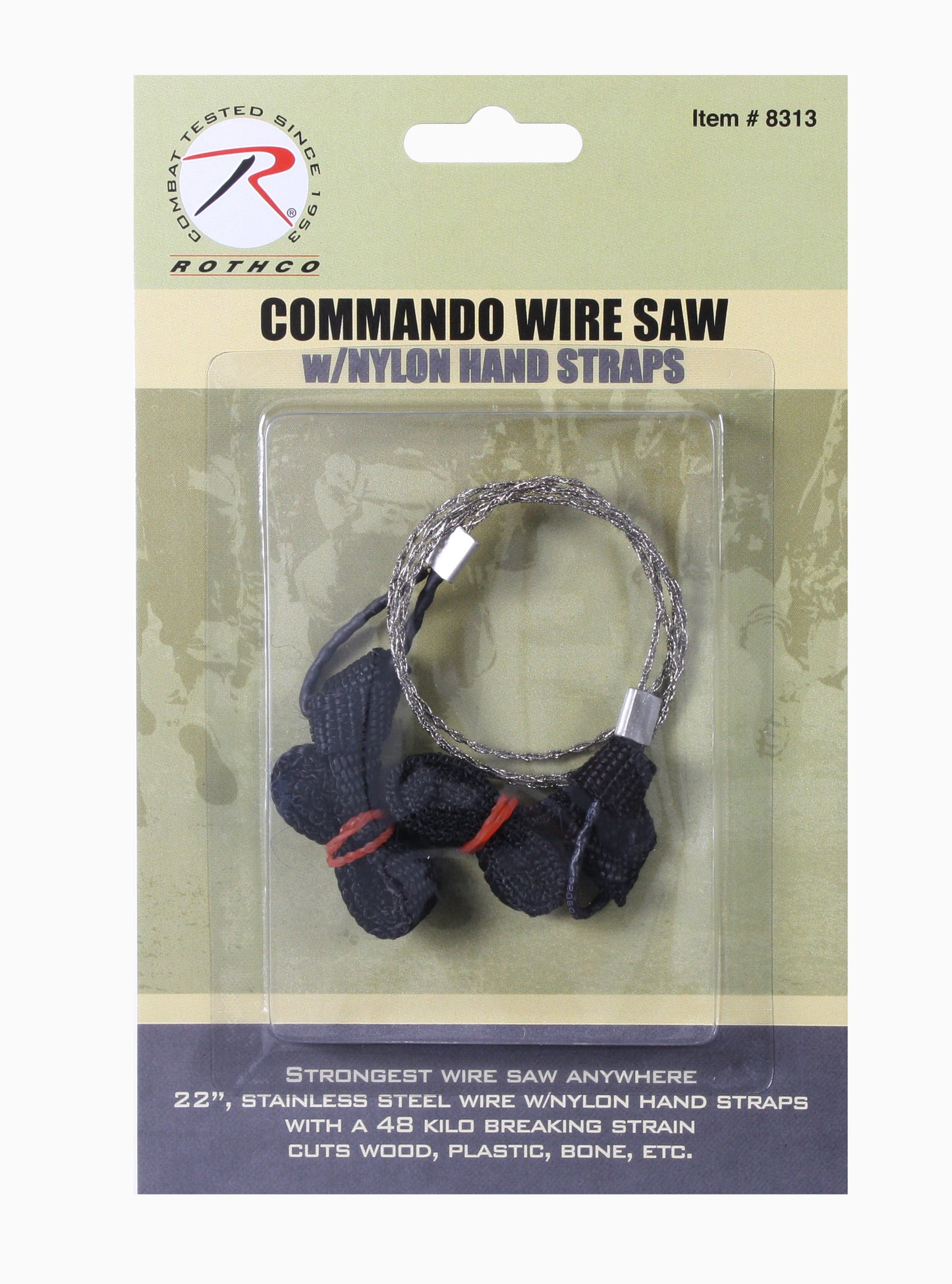 Rothco Commando Wire Saw with Nylon Hand Straps