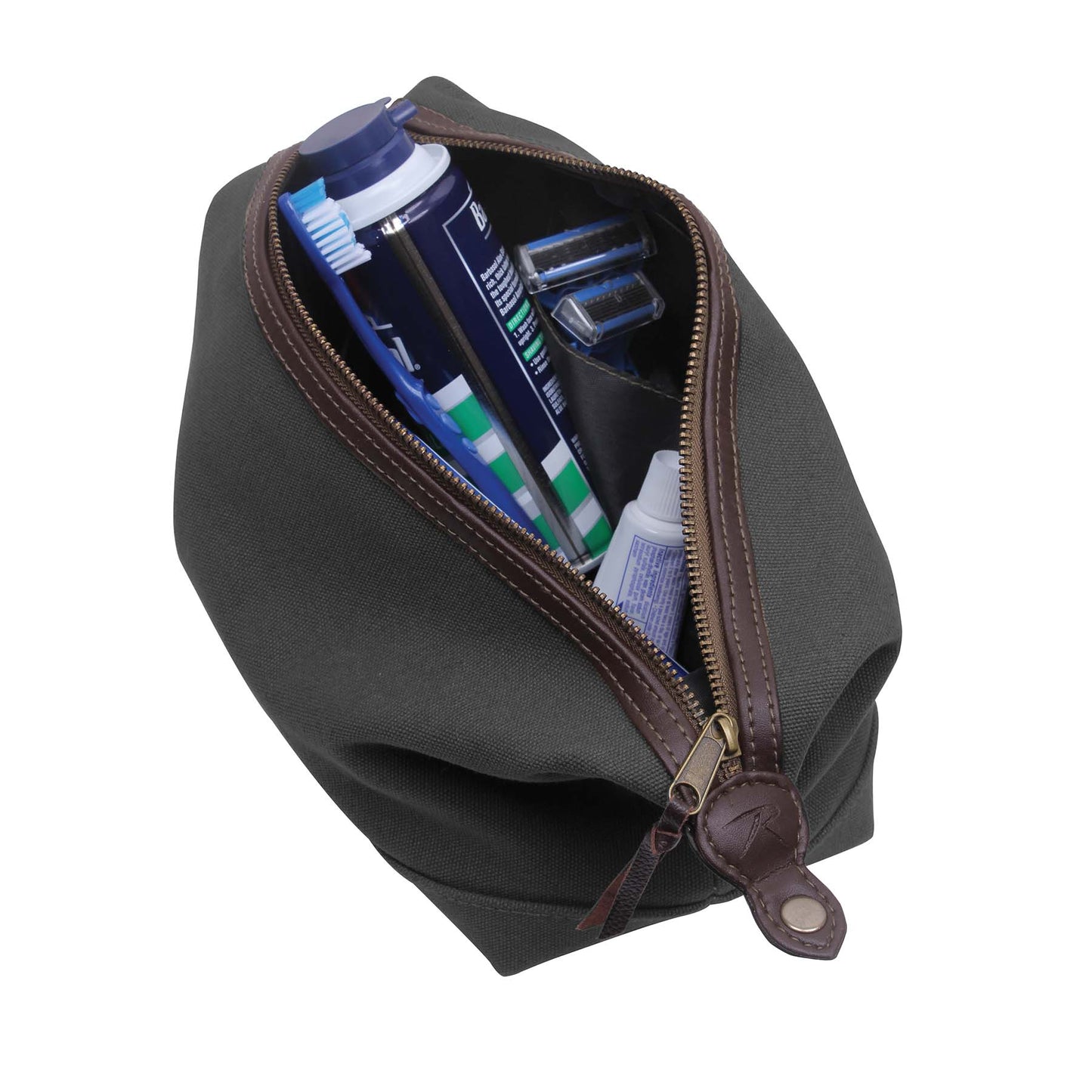 Rothco Canvas And Leather Travel Kit Toiletry Bag