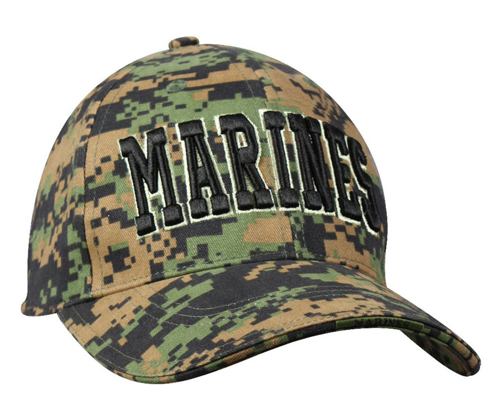 Rothco Marines Low Profile Insignia Cap - Woodland Digital