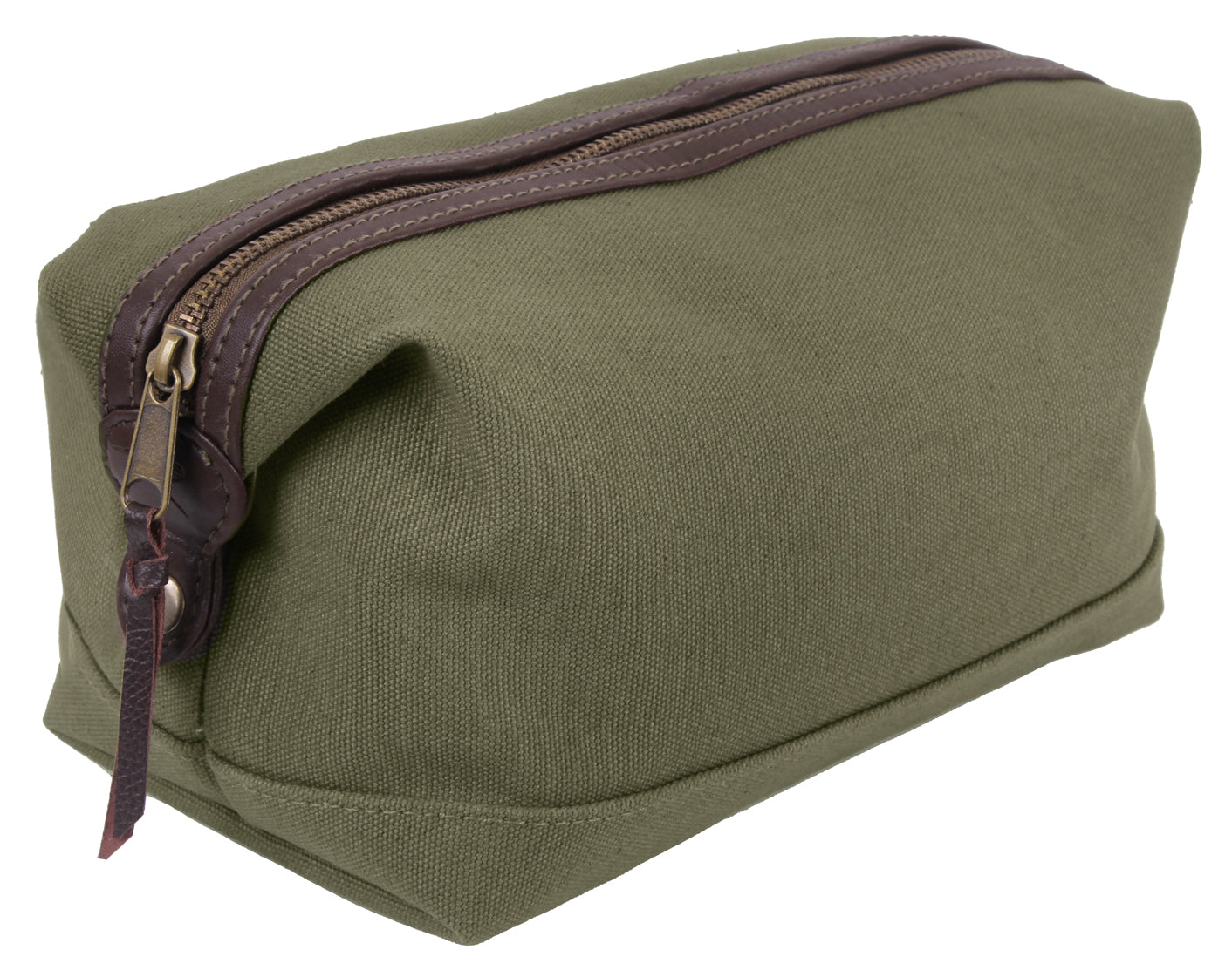Rothco Canvas And Leather Travel Kit Toiletry Bag