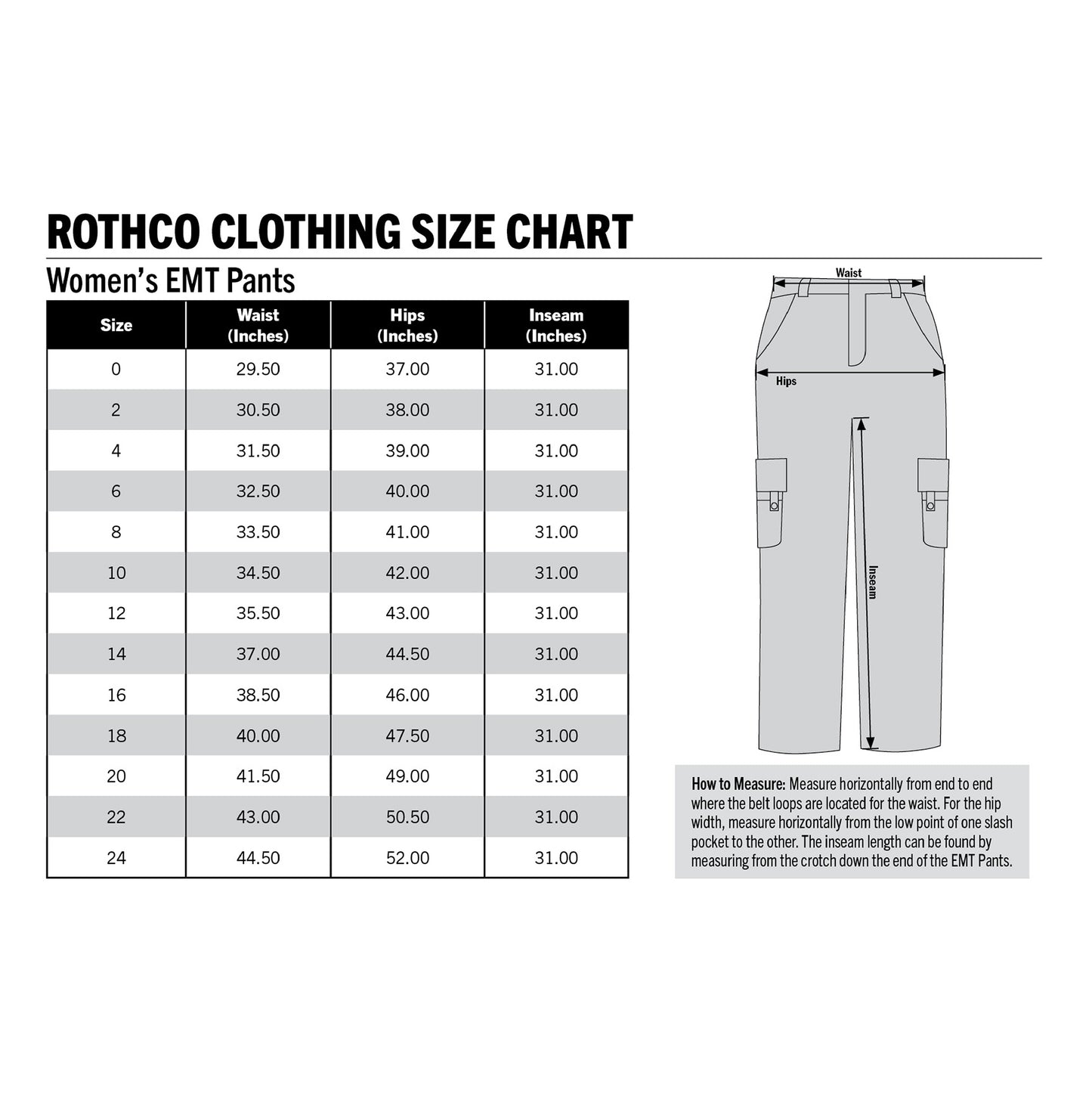Rothco Women's EMT Medic Pants