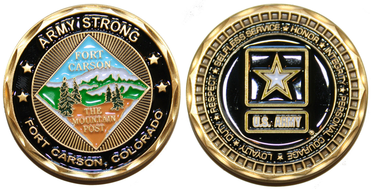 Military Challenge Coin - Fort Carson Colorado