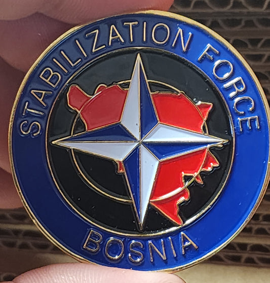 Challenge Coin - SFOR NATO Bosnia Stabilization Force