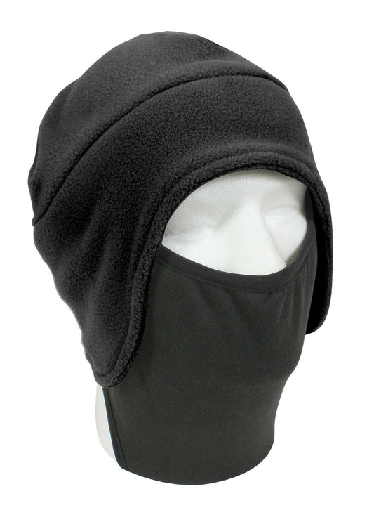 FLEECE CAP AND POLYESTER FACE MASK CONVERTIBLE MILITARY STYLE ROTHCO 8943 / 8944