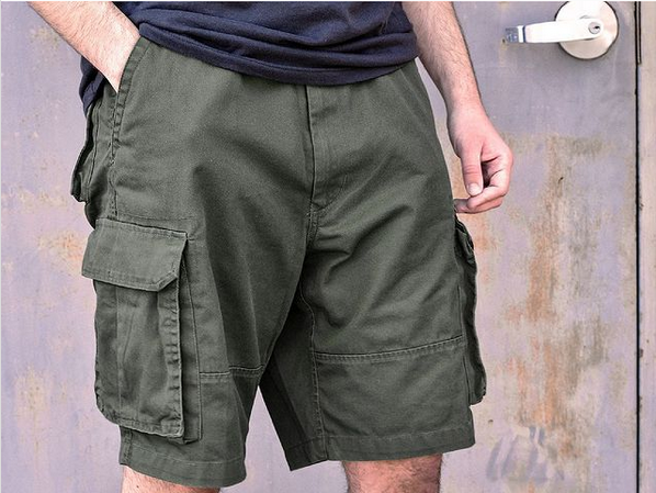 Rothco Vintage Solid Paratrooper Cargo Shorts - Olive Drab Green
