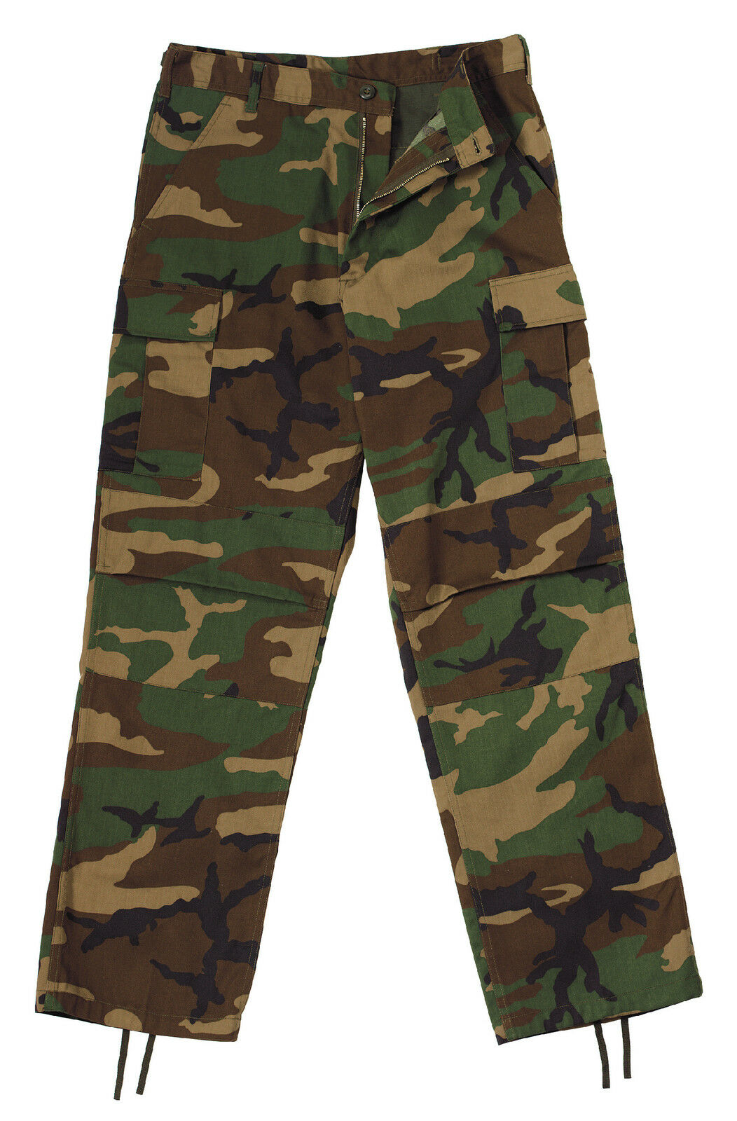 Rothco Relaxed Fit Zipper Fly BDU Pants - Woodland Camo