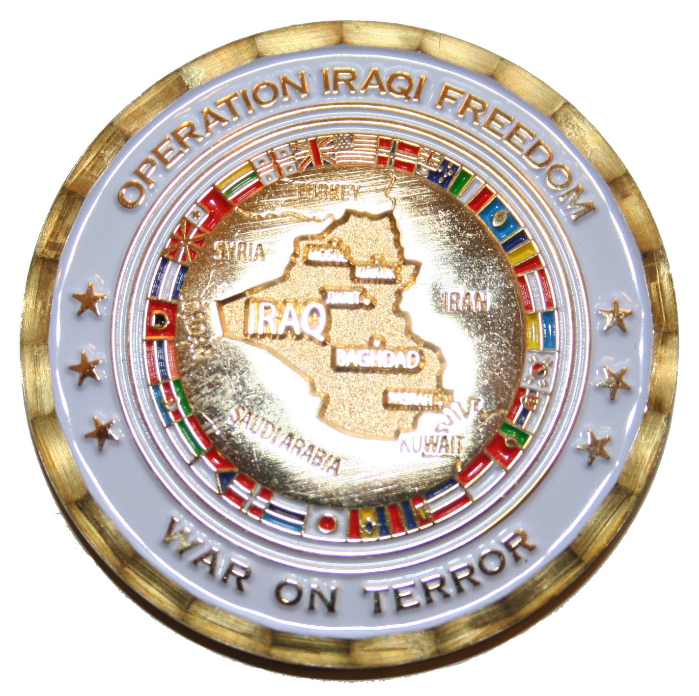 Military Challenge Coin - Operation Iraqi Freedom Coalition Forces War On Terror