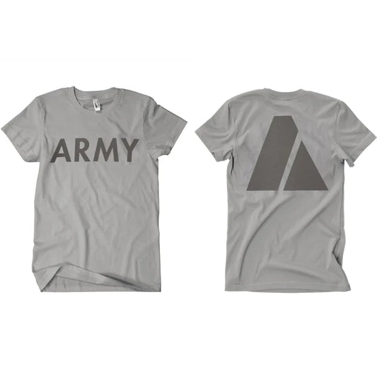 US Army PT T-shirt - Grey Reflective Print