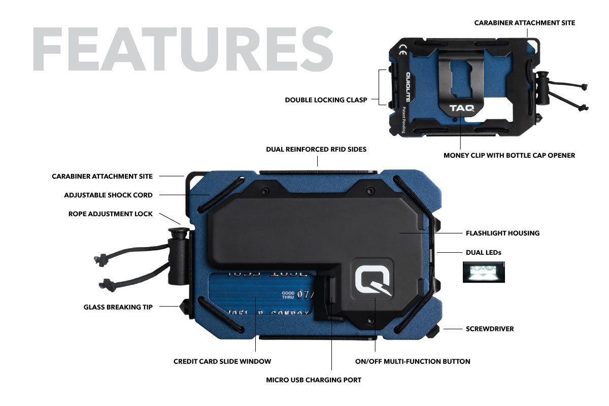 Quicklite TAQ Wallet Tactical LED Wallet
